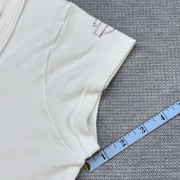 Harley-Davidson Womens White Sturgis 2007 T-Shirt Pink Rhinestone Logo Size S - Picture 14 of 15